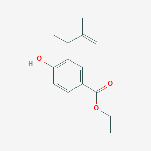 Ethyl 3-(1,2-dimethyl-allyl)-4-hydroxy-benzoate