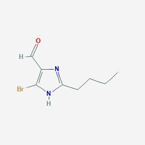 molecular formula C8H11BrN2O B8627845 1H-Imidazole-4-carboxaldehyde, 5-bromo-2-butyl- CAS No. 139742-78-2