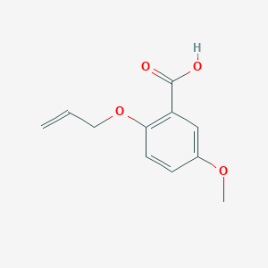 molecular formula C11H12O4 B8627917 2-Allyloxy-5-methoxy-benzoic acid 