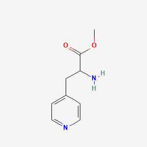 molecular formula C9H12N2O2 B8627992 Methyl 2-amino-3-(pyridin-4-yl)propanoate 