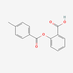 molecular formula C15H12O4 B8628006 2-[(4-Methylbenzoyl)oxy]benzoic acid 