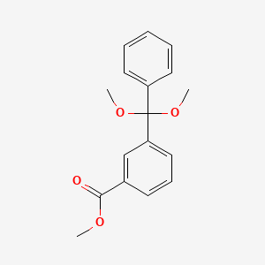 molecular formula C17H18O4 B8628014 Methyl 3-[dimethoxy(phenyl)methyl]benzoate CAS No. 195305-79-4
