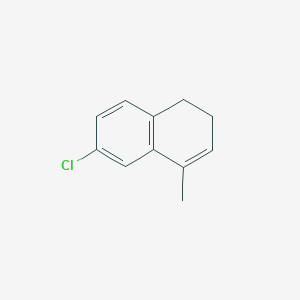 molecular formula C11H11Cl B8628077 6-Chloro-4-methyl-1,2-dihydro-naphthalene 