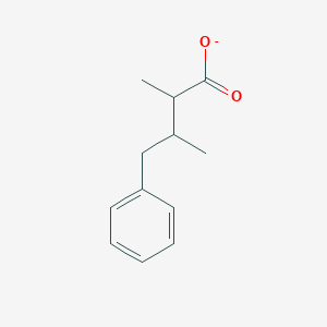 molecular formula C12H15O2- B8628096 2-Methyl-1-phenylpropan-2-ylacetate 