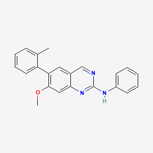 molecular formula C22H19N3O B8628116 7-Methoxy-6-(2-methylphenyl)-N-phenylquinazolin-2-amine CAS No. 914397-67-4