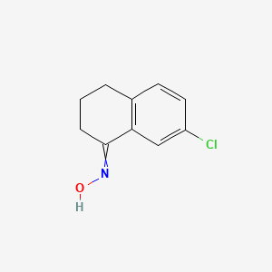 molecular formula C10H10ClNO B8628125 N-(7-chloro-3,4-dihydro-2H-naphthalen-1-ylidene)hydroxylamine 