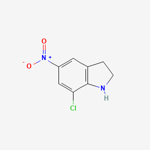 molecular formula C8H7ClN2O2 B8628134 7-Chloro-5-nitroindoline CAS No. 196205-08-0