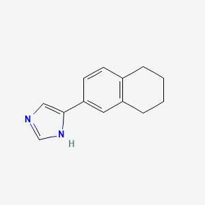molecular formula C13H14N2 B8628156 5-(5,6,7,8-tetrahydro-naphthalen-2-yl)-1H-imidazole 