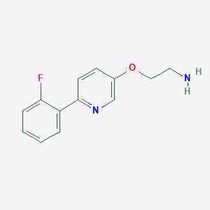 2-(6-(2-Fluorophenyl)pyridin-3-yloxy)ethylamine