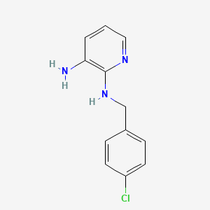 molecular formula C12H12ClN3 B8628203 3-Amino-2-(4-chlorobenzyl)aminopyridine CAS No. 42048-25-9