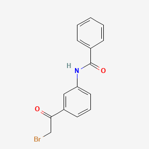 molecular formula C15H12BrNO2 B8628222 N-(3-Bromoacetyl-phenyl)-benzamide 