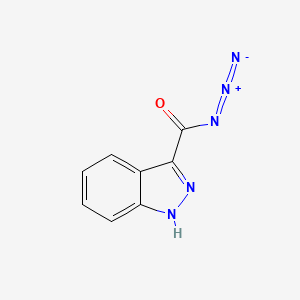 molecular formula C8H5N5O B8628248 1h-Indazole-3-carbonyl azide 
