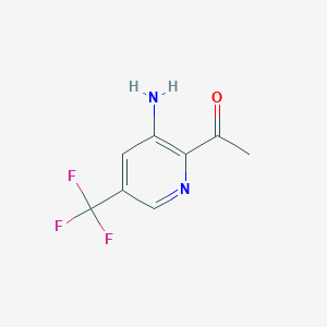 1-(3-Amino-5-(trifluoromethyl)pyridin-2-yl)ethanone
