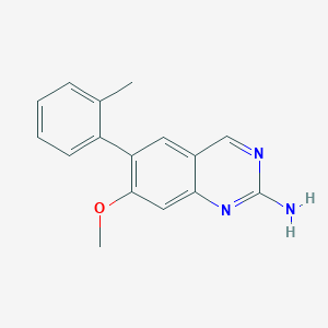 molecular formula C16H15N3O B8628279 7-Methoxy-6-(2-methylphenyl)quinazolin-2-amine CAS No. 914397-65-2