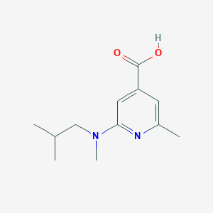 2-(Isobutyl-methyl-amino)-6-methyl-isonicotinic acid