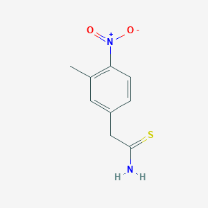 molecular formula C9H10N2O2S B8628353 2-(3-Methyl-4-nitrophenyl)thioacetamide 