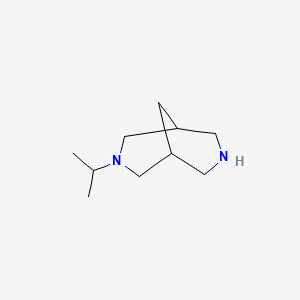 molecular formula C10H20N2 B8628373 3-Isopropyl-3,7-diazabicyclo[3.3.1]nonane 