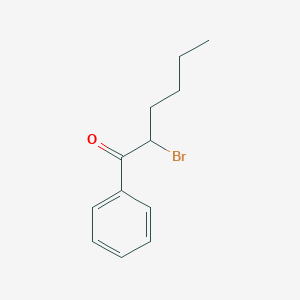 molecular formula C12H15BrO B8628378 2-Bromo-1-phenylhexan-1-one 