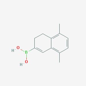 molecular formula C12H15BO2 B8628386 (5,8-Dimethyl-3,4-dihydronaphthalen-2-yl)boronic acid 