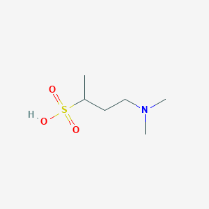 molecular formula C6H15NO3S B8628387 4-(Dimethylamino)butane-2-sulfonic acid CAS No. 906073-12-9