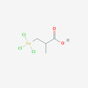 molecular formula C4H7Cl3GeO2 B8628410 2-Methyl-3-(trichlorogermyl)propanoic acid CAS No. 21291-00-9