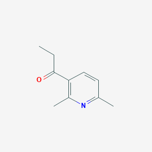 molecular formula C10H13NO B8628413 1-(2,6-Dimethl-pyridine-3-yl)-propan-1-one 
