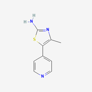 molecular formula C9H9N3S B8628431 4-Methyl-5-pyridin-4-yl-thiazol-2-ylamine 