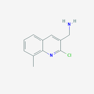 molecular formula C11H11ClN2 B8628435 (2-Chloro-8-methylquinolin-3-yl)methanamine 
