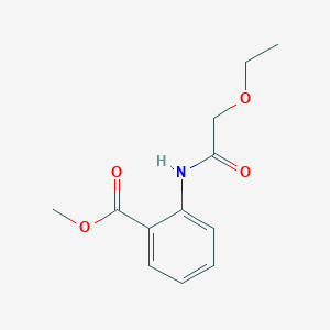 molecular formula C12H15NO4 B8628439 Methyl (2-ethoxyacetamido)benzoate 