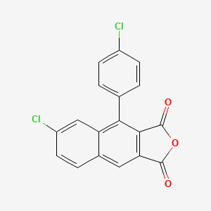 molecular formula C18H8Cl2O3 B8628451 6-Chloro-4-(4-chlorophenyl)naphtho[2,3-c]furan-1,3-dione CAS No. 7495-50-3