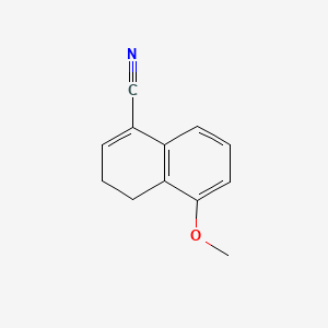 molecular formula C12H11NO B8628466 5-Methoxy-3,4-dihydronaphthalene-1-carbonitrile 