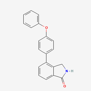 molecular formula C20H15NO2 B8628491 1h-Isoindol-1-one,2,3-dihydro-4-(4-phenoxyphenyl)- 