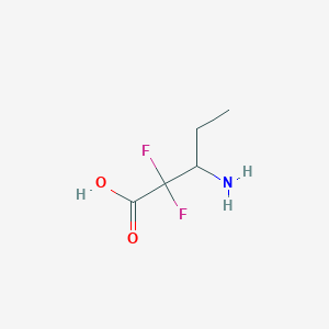 molecular formula C5H9F2NO2 B8628574 Ethyl 3-amino-2,2-difluoropropanoic acid 
