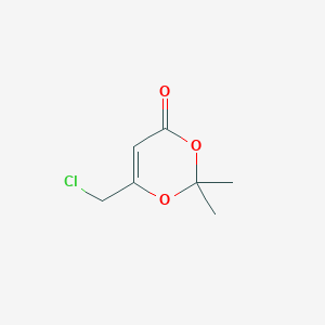 molecular formula C7H9ClO3 B8628659 2,2-Dimethyl-6-chloromethyl-1,3-dioxin-4-one CAS No. 81956-31-2