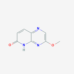 molecular formula C8H7N3O2 B8628662 3-Methoxypyrido[2,3-b]pyrazin-6(5H)-one 