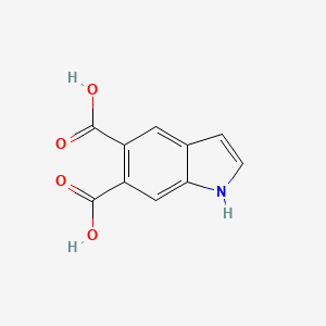 molecular formula C10H7NO4 B8628679 Indole-5,6-dicarboxylic 