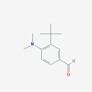 molecular formula C13H19NO B8628745 3-Tert-butyl-4-dimethylaminobenzaldehyde 