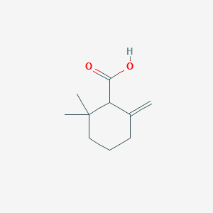 molecular formula C10H16O2 B8628753 Cyclohexanecarboxylic acid, 2,2-dimethyl-6-methylene- CAS No. 88269-71-0
