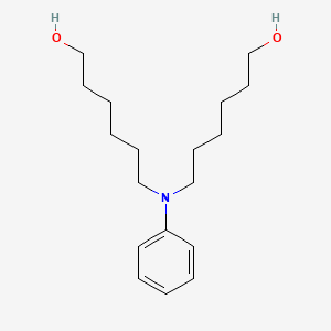 molecular formula C18H31NO2 B8628764 N,N-Di(6-hydroxyhexyl)aniline CAS No. 120654-38-8