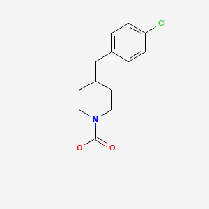 molecular formula C17H24ClNO2 B8628765 Tert-butyl 4-(4-chlorobenzyl)piperidine-1-carboxylate 