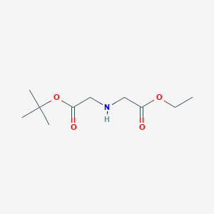 molecular formula C10H19NO4 B8628802 Ethyl(tert-butoxycarbonylmethylamino)acetate 