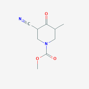 Methyl 3-cyano-4-oxo-5-methylpiperidine-1-carboxylate