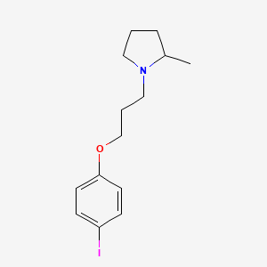 molecular formula C14H20INO B8628857 1-[3-(4-Iodophenoxy)propyl]-2-methylpyrrolidine 