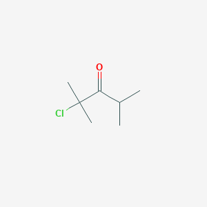 molecular formula C7H13ClO B8628882 3-Pentanone, 2-chloro-2,4-dimethyl- CAS No. 50994-73-5