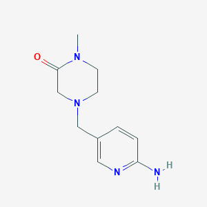 molecular formula C11H16N4O B8628934 4-(6-Amino-pyridin-3-ylmethyl)-1-methyl-piperazin-2-one 