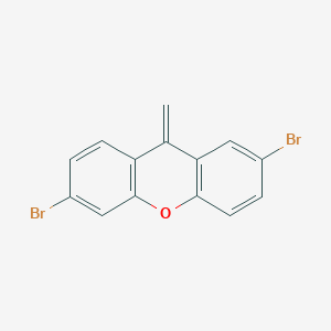 molecular formula C14H8Br2O B8628976 2,6-dibromo-9-methylene-9H-xanthene 
