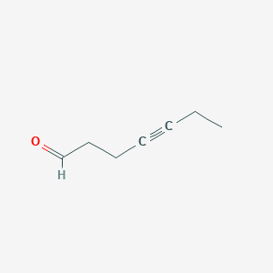 molecular formula C7H10O B8628993 4-Heptynal CAS No. 21891-36-1