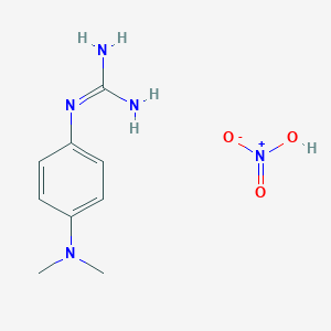molecular formula C9H15N5O3 B8628998 N-(4-dimethylamino-phenyl)-guanidine nitrate CAS No. 507488-07-5
