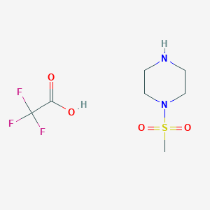 molecular formula C7H13F3N2O4S B8629020 1-(Methylsulfonyl)piperazine trifluoroacetate 