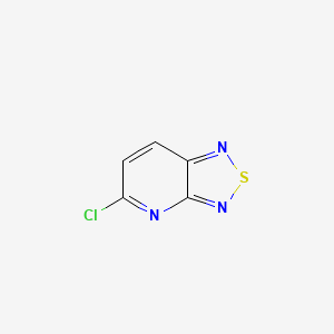 molecular formula C5H2ClN3S B8629086 5-Chloro-[1,2,5]thiadiazolo[3,4-b]pyridine 